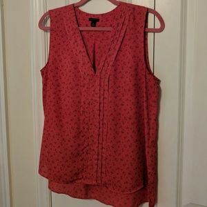 Ann Taylor Pink blouse. With black bubbles.